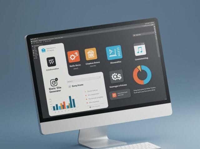 Create a featured image for a post about: Static Site Generators: Comparative Analysis for Different Use Cases