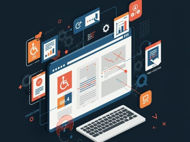 Create a featured image for a post about: Web Accessibility Automation: Tools for Continuous Compliance Testing