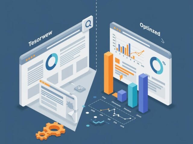 Create a featured image for a post about: SEO Split Testing: Methodologies for Data-Driven Optimization