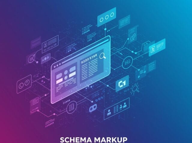 Create a featured image for a post about: Schema Markup Strategy: Structured Data Beyond the Basics