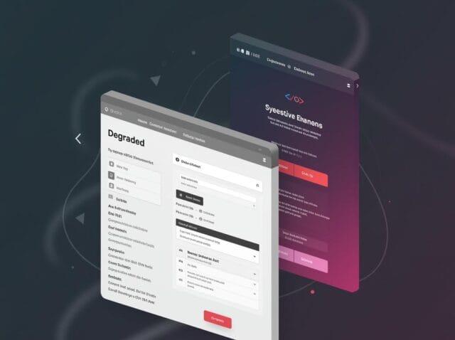 Create a featured image for a post about: Progressive Enhancement: Building Sites That Work for All Users and Search Engines