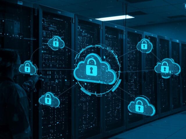 Create a featured image for a post about: Private Cloud Implementation for Compliance-Heavy Industries