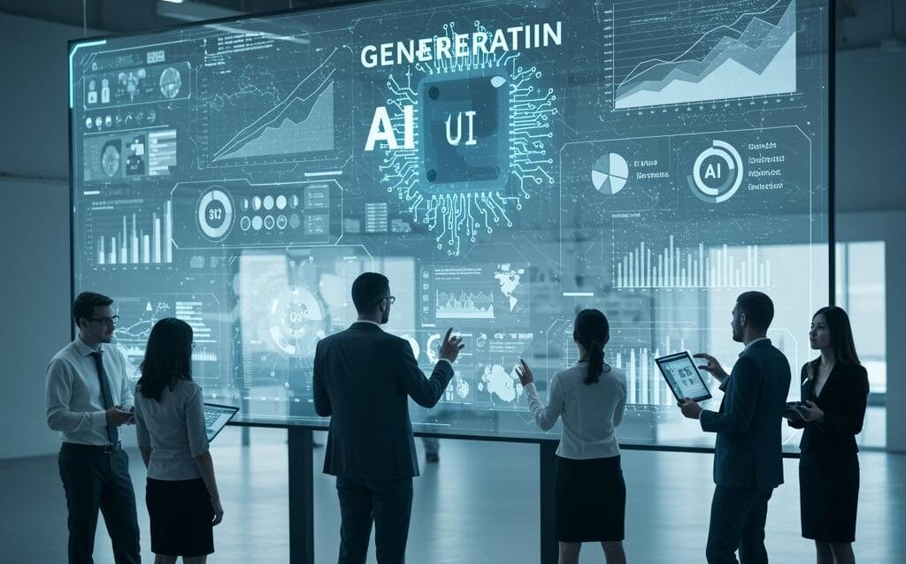 Create a featured image for a post about: Practical Applications of Generative AI for Businesses