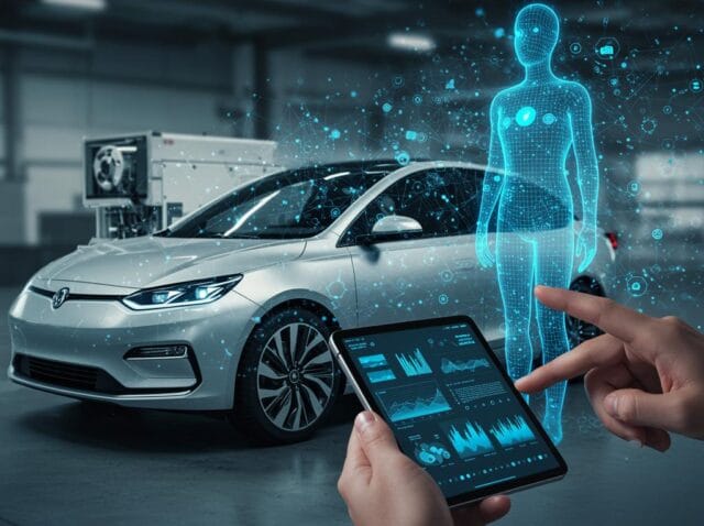 Create a featured image for a post about: Digital Twins: Implementation Use Cases for Physical Products