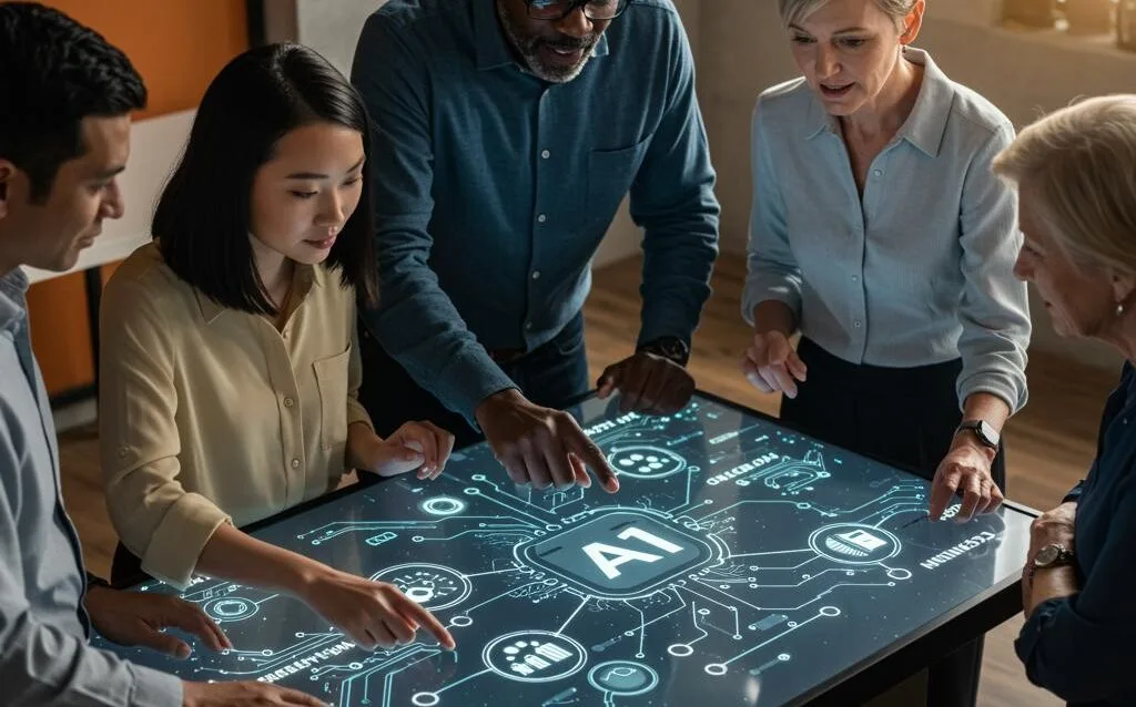 Create a featured image for a post about: Ethical AI Development: Framework for Responsible AI Implementation