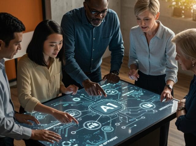 Create a featured image for a post about: Ethical AI Development: Framework for Responsible AI Implementation