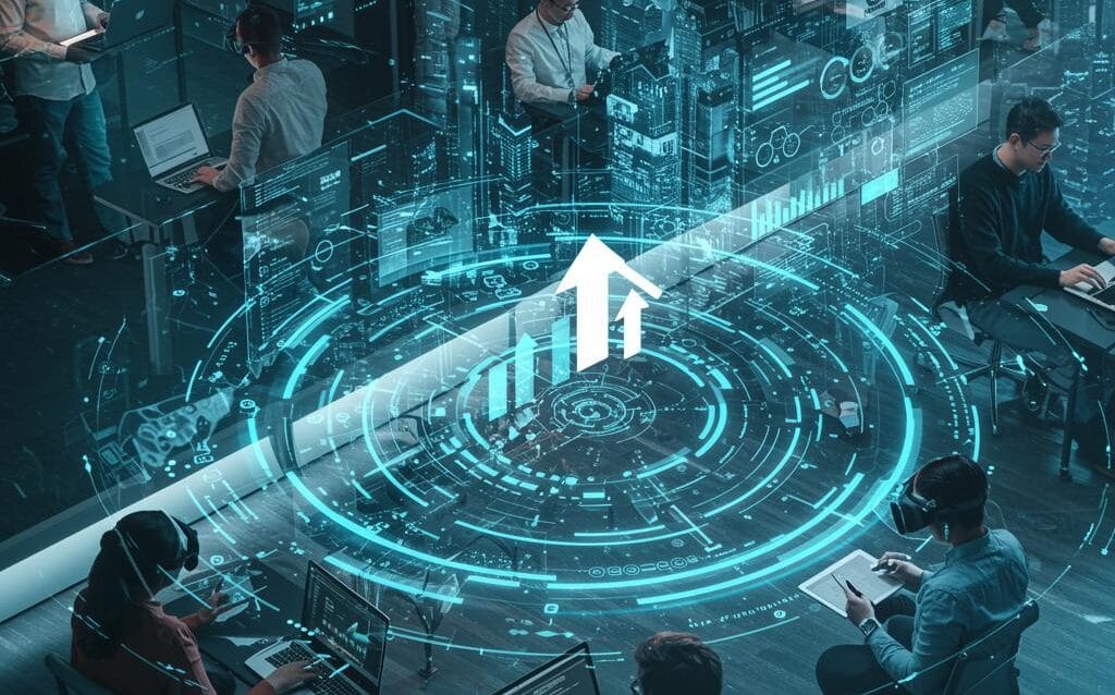 Create a featured image for a post about: Technology Skills Gap Analysis: Workforce Development Strategy