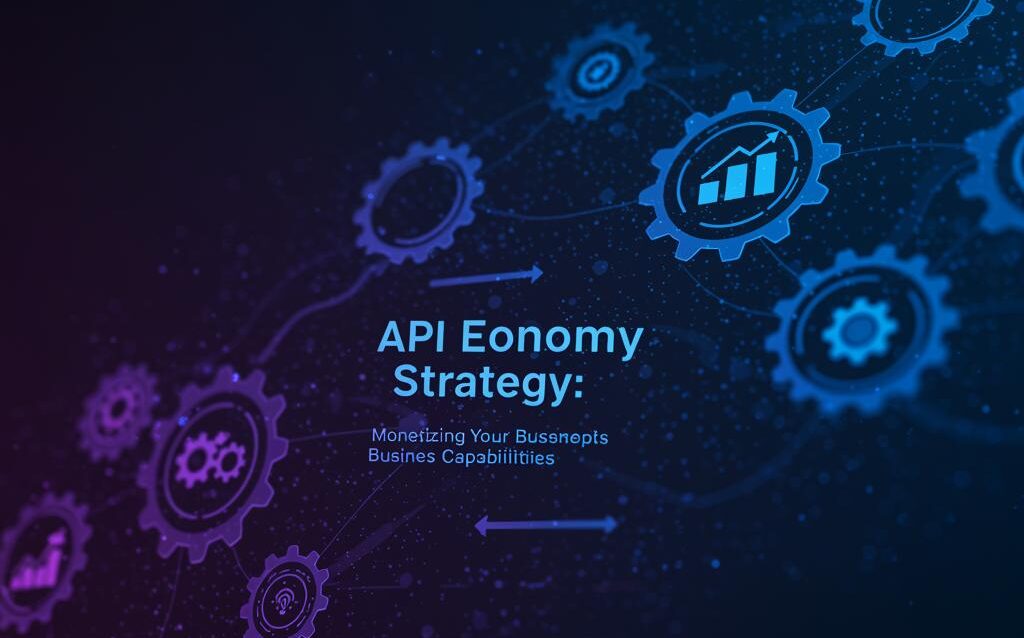 Create a featured image for a post about: API Economy Strategy: Monetizing Your Business Capabilities