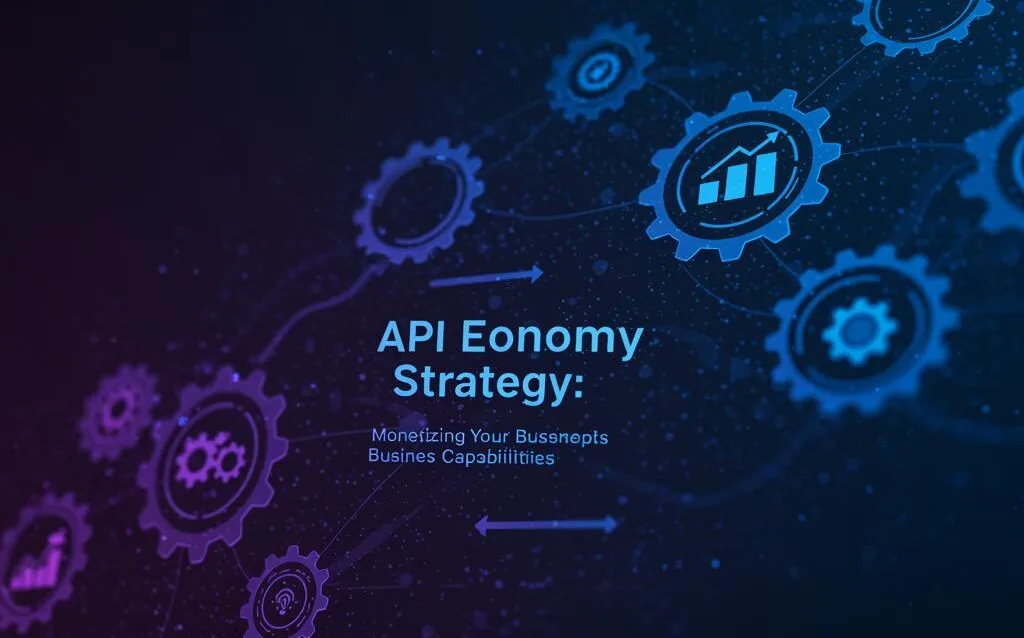 Create a featured image for a post about: API Economy Strategy: Monetizing Your Business Capabilities