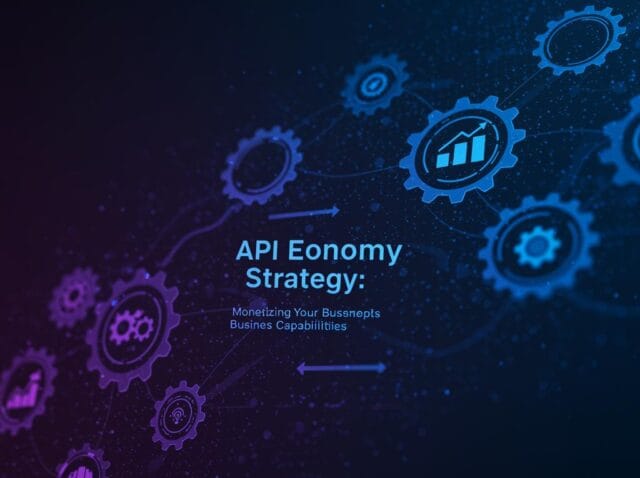 Create a featured image for a post about: API Economy Strategy: Monetizing Your Business Capabilities
