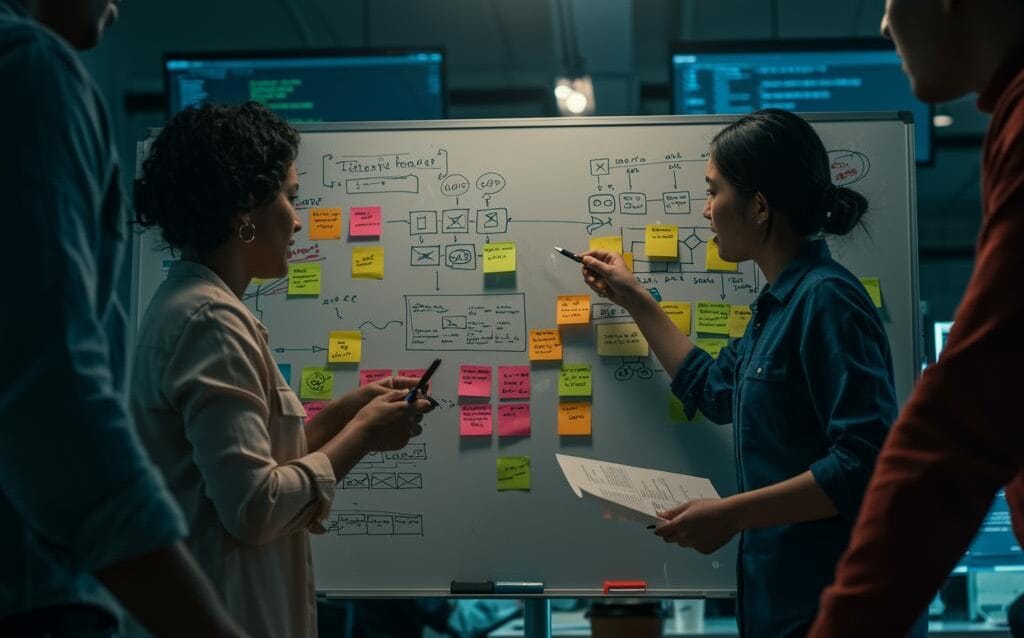 Create a featured image for a post about: Technical Project Rescue: Turning Around Failing Tech Initiatives