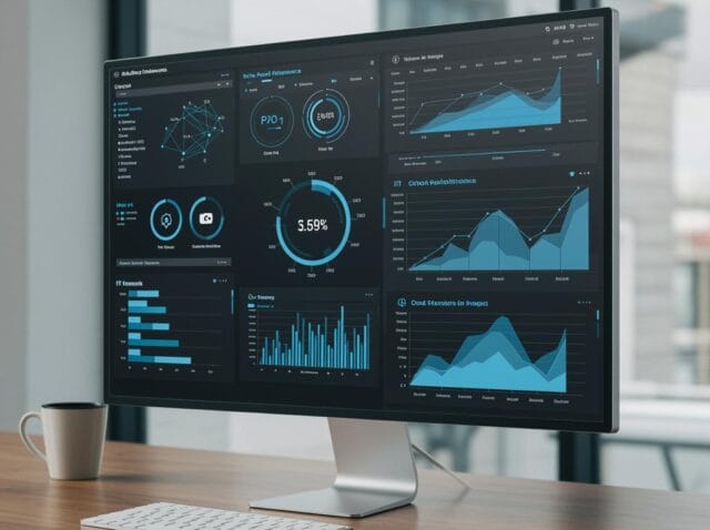 Create a featured image for a post about: CIO Dashboard: Key Metrics for Technology Leadership