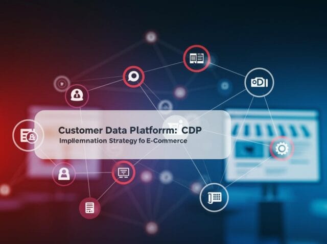 Create a featured image for a post about: Customer Data Platforms: Implementation Strategy for E-commerce