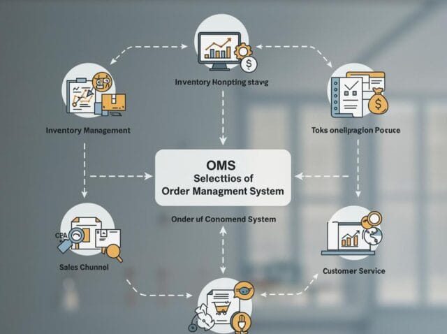 Create a featured image for a post about: Order Management Systems: Selection and Integration Guide