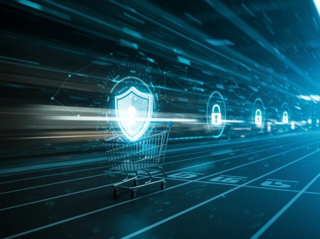 Create a featured image for a post about: E-commerce Fraud Prevention: Balancing Security and Customer Experience