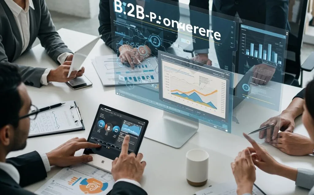 Create-a-featured-image-for-a-post-about-B2B-E-commerce-Platform-Selection-Requirements-and-Evaluation-Criteria Create a featured image for a post about: B2B E-commerce Platform Selection: Requirements and Evaluation Criteria
