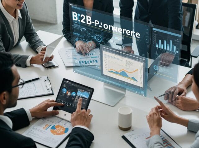 Create a featured image for a post about: B2B E-commerce Platform Selection: Requirements and Evaluation Criteria