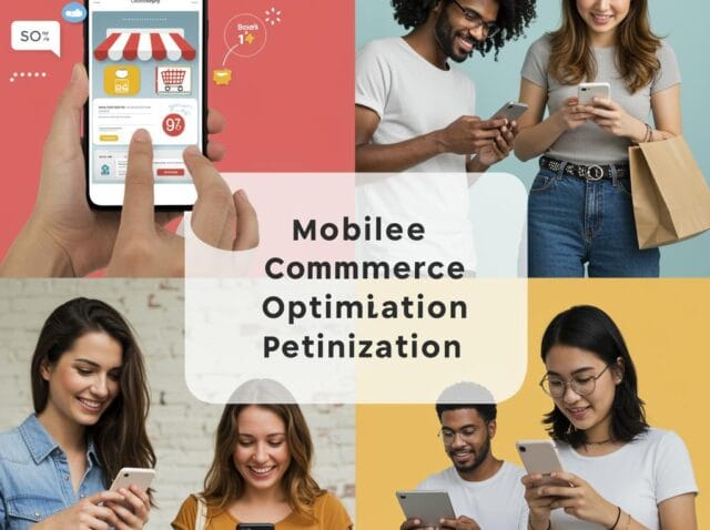Create a featured image for a post about: Mobile Commerce Optimization: Beyond Responsive Design