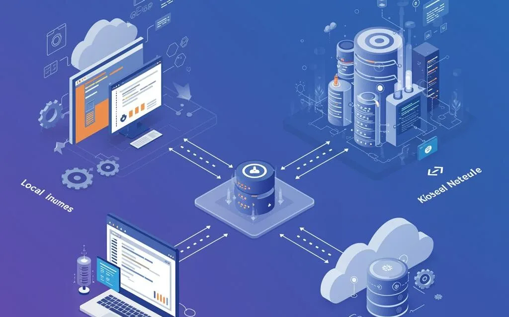 Create a featured image for a post about: Kubernetes Development Workflow: Local to Production