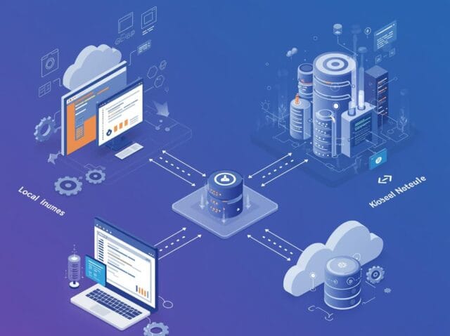 Create a featured image for a post about: Kubernetes Development Workflow: Local to Production
