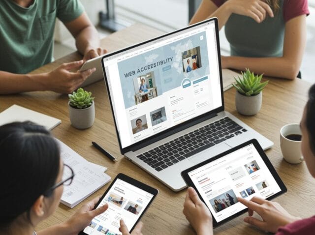 Create-a-featured-image-for-a-post-about-Web-Accessibility-Why-It-Matters-and-How-to-Achieve-It Create a featured image for a post about: Web Accessibility: Why It Matters and How to Achieve It