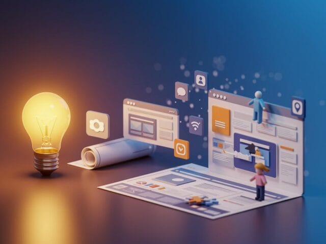 Create-a-featured-image-for-a-post-about-The-Lifecycle-of-a-Website-From-Idea-to-Launch Create a featured image for a post about: The Lifecycle of a Website: From Idea to Launch