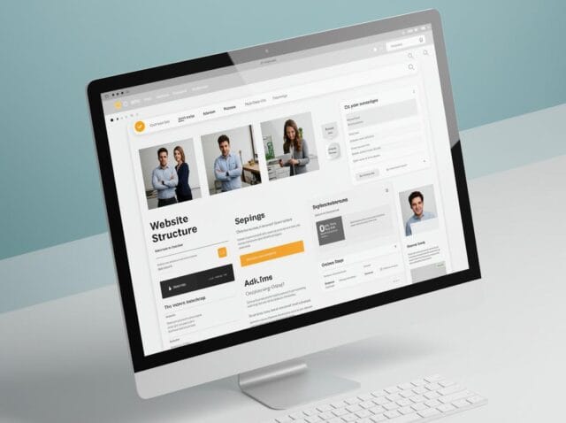 Create-a-featured-image-for-a-post-about-Best-Practices-for-Website-Content-Layout-and-Structure Create a featured image for a post about: Best Practices for Website Content Layout and Structure