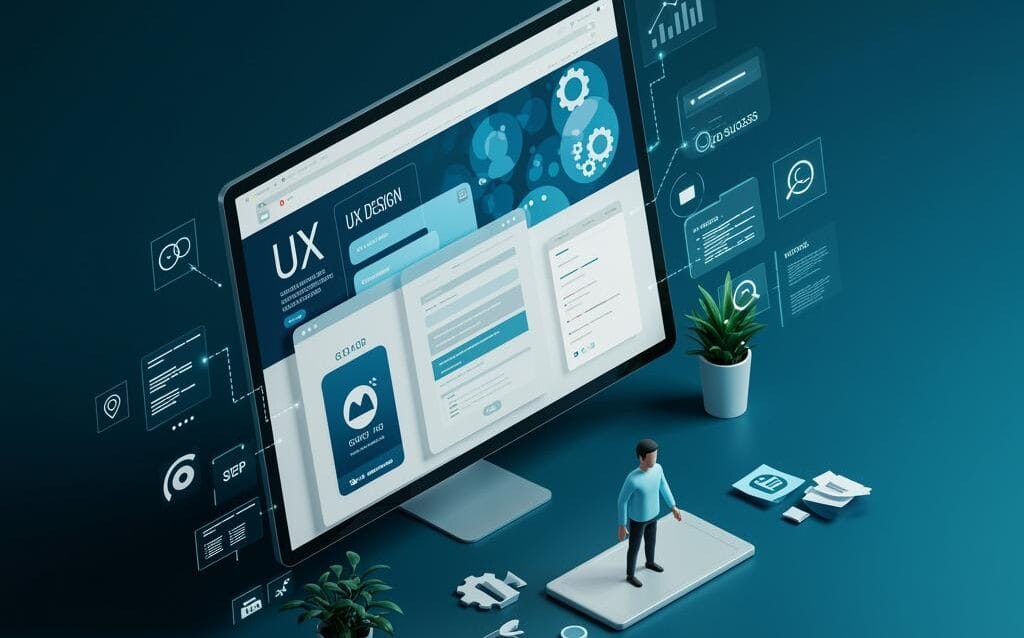 Create-a-featured-image-for-a-post-about-The-Connection-Between-UX-Design-and-SEO-Success Create a featured image for a post about: The Connection Between UX Design and SEO Success