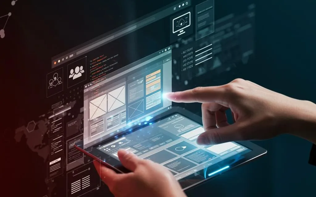 Create a featured image for a post about: Using AI Tools to Speed Up Web Design Workflows