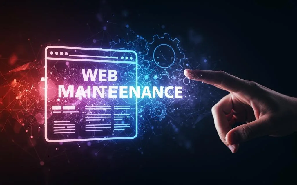 Create a featured image for a post about: The Role of Web Maintenance in Long-Term Business Success