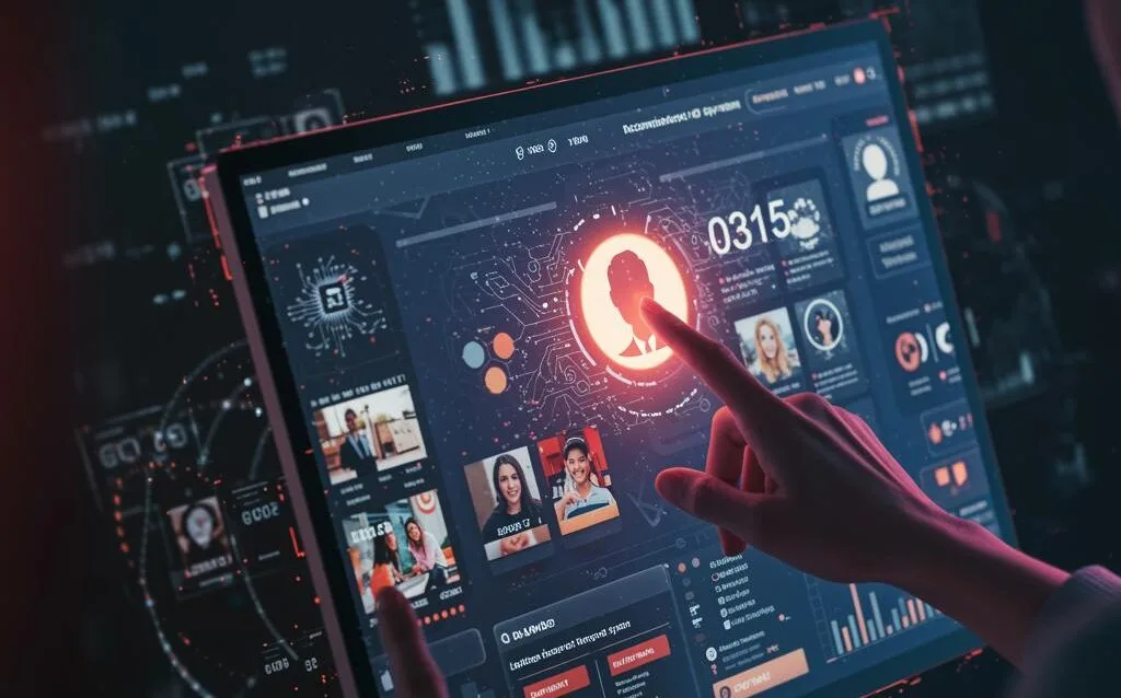 Create a featured image for a post about: Using AI to Enhance Content Recommendations on Your Website