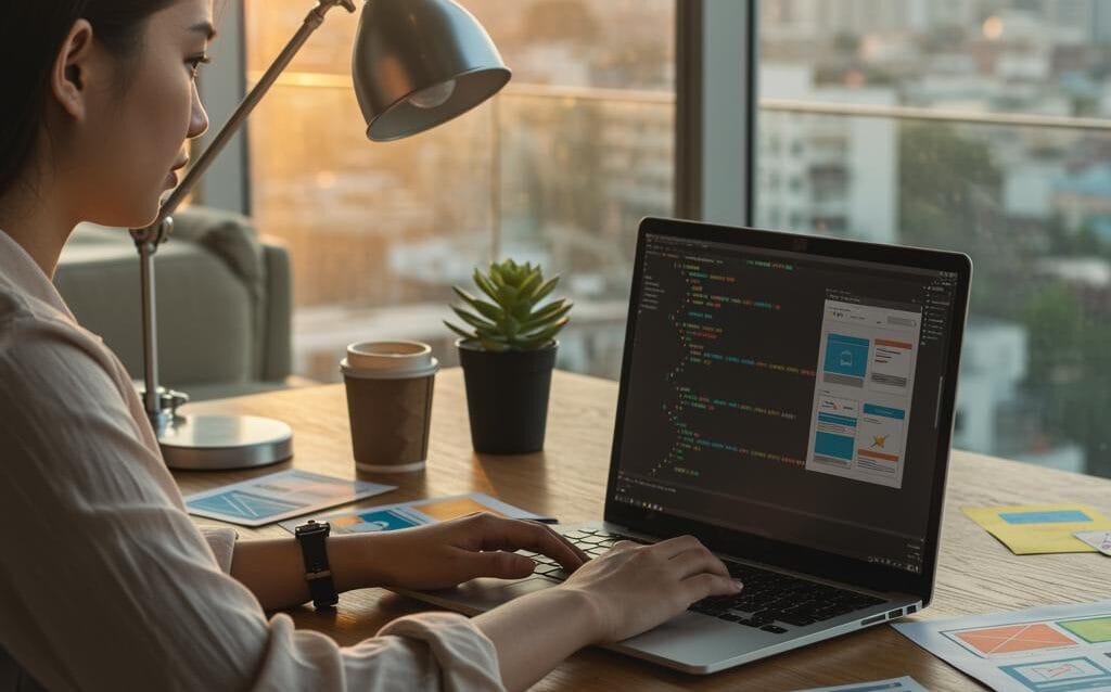 Create a featured image for a post about: Understanding the Website Development Process from Start to Launch