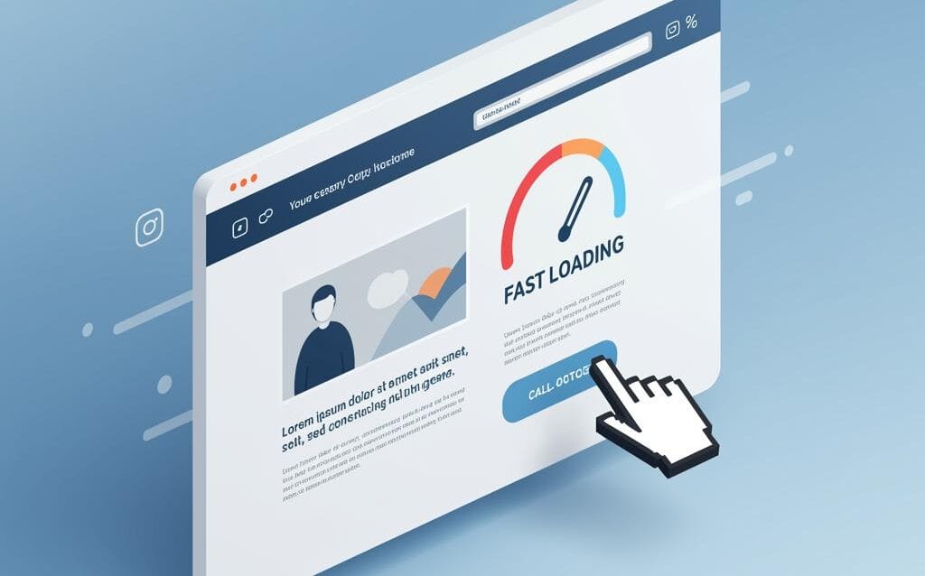 Create a featured image for a post about: How a Fast-Loading Website Can Increase Your Conversions