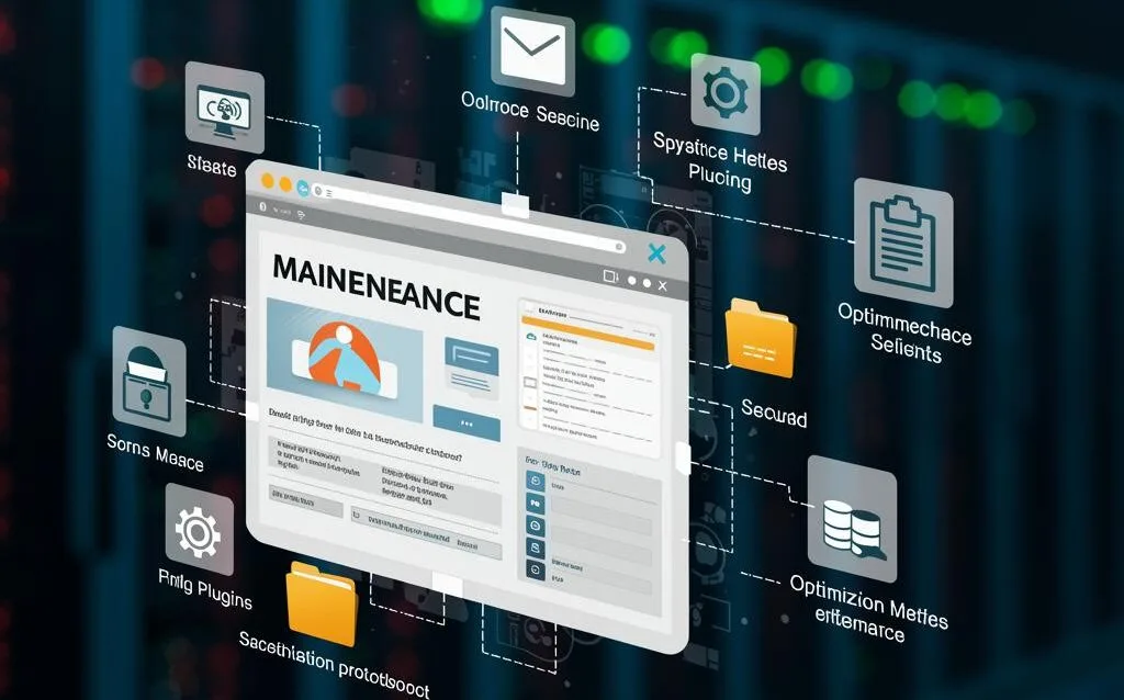 Create a featured image for a post about: Website Maintenance Checklist: Keep Your Site Running Smoothly