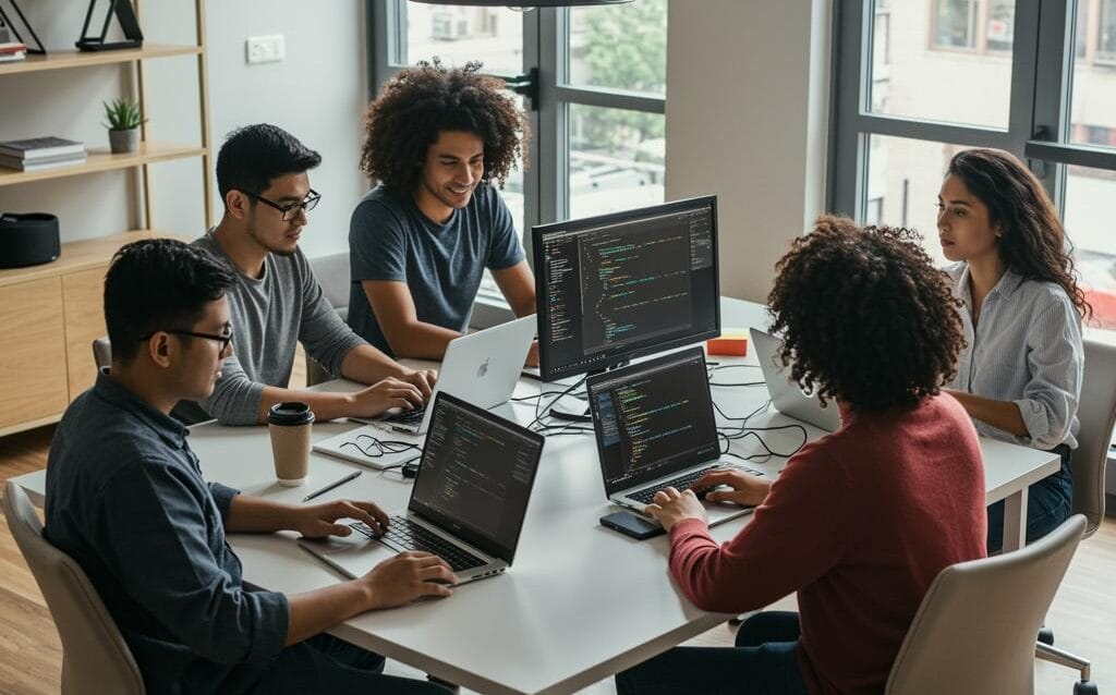 Create-a-featured-image-for-a-post-about-Behind-the-Code-Meet-the-Team-Powering-FusionMindLabs Create a featured image for a post about: Behind the Code: Meet the Team Powering FusionMindLabs