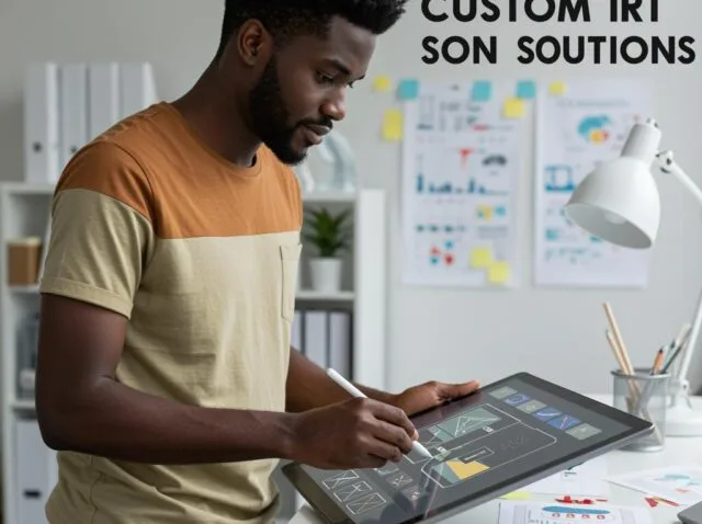 Create a featured image for a post about: What Sets Us Apart: Our Philosophy on Custom Client Solutions