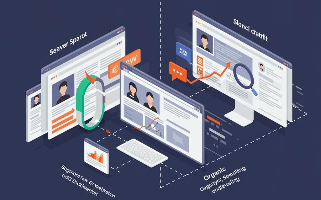 Create a featured image for a post about: The Power of Server-Side Rendering (SSR) for SEO and Speed