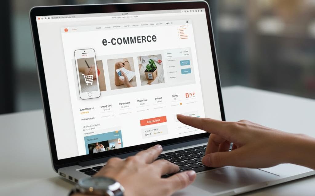 Create a featured image for a post about: How to Build a Future-Ready E-Commerce Website from Scratch